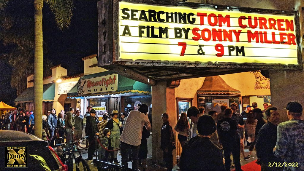 Xcorps TV Tom Curren Film Surf gathering at La Paloma Theater Encinitas California.
